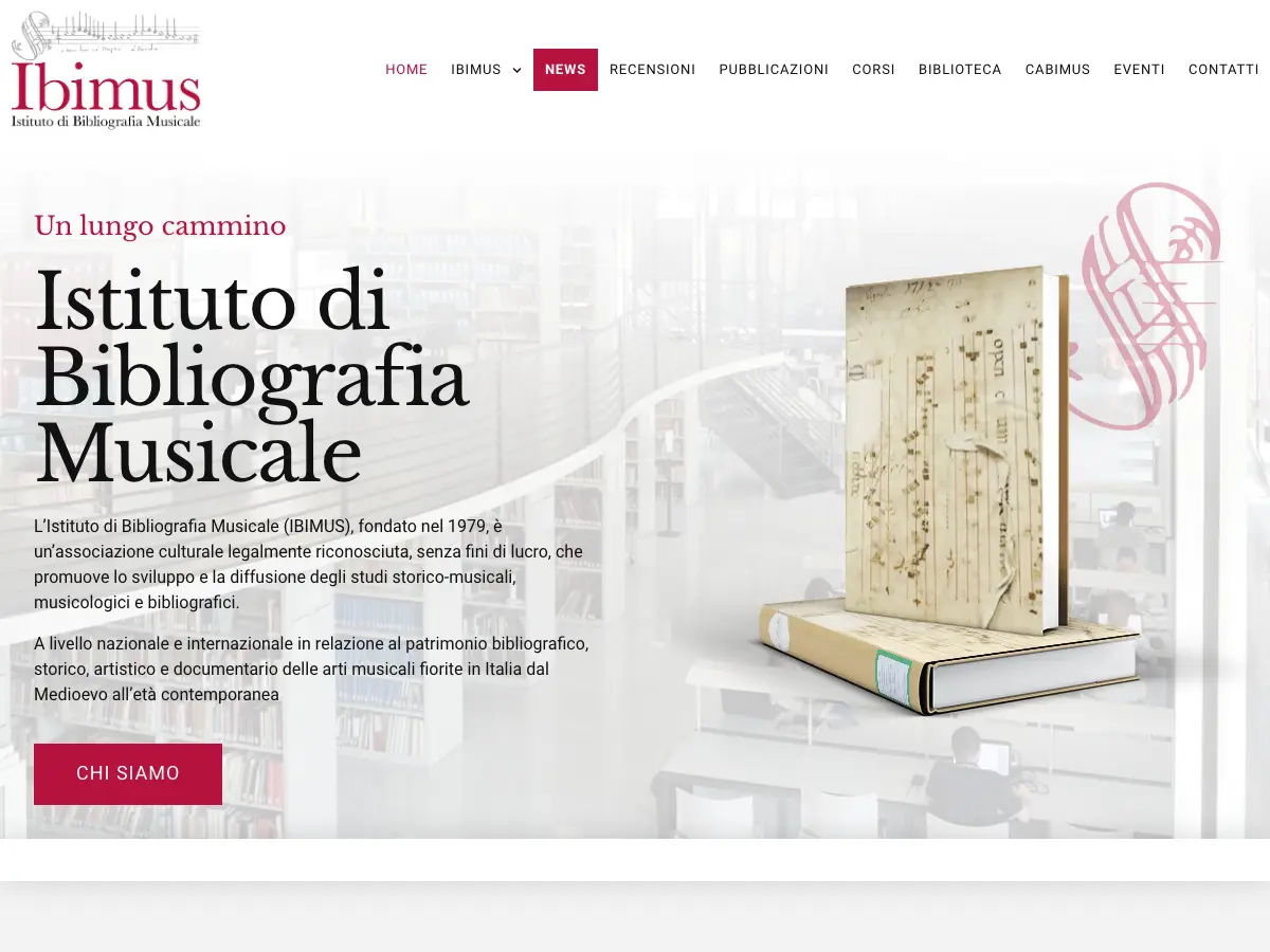 Istituto di Bibliografia Musicale's website