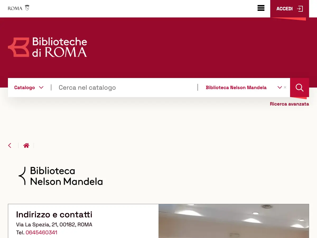 Library Nelson Mandela's website