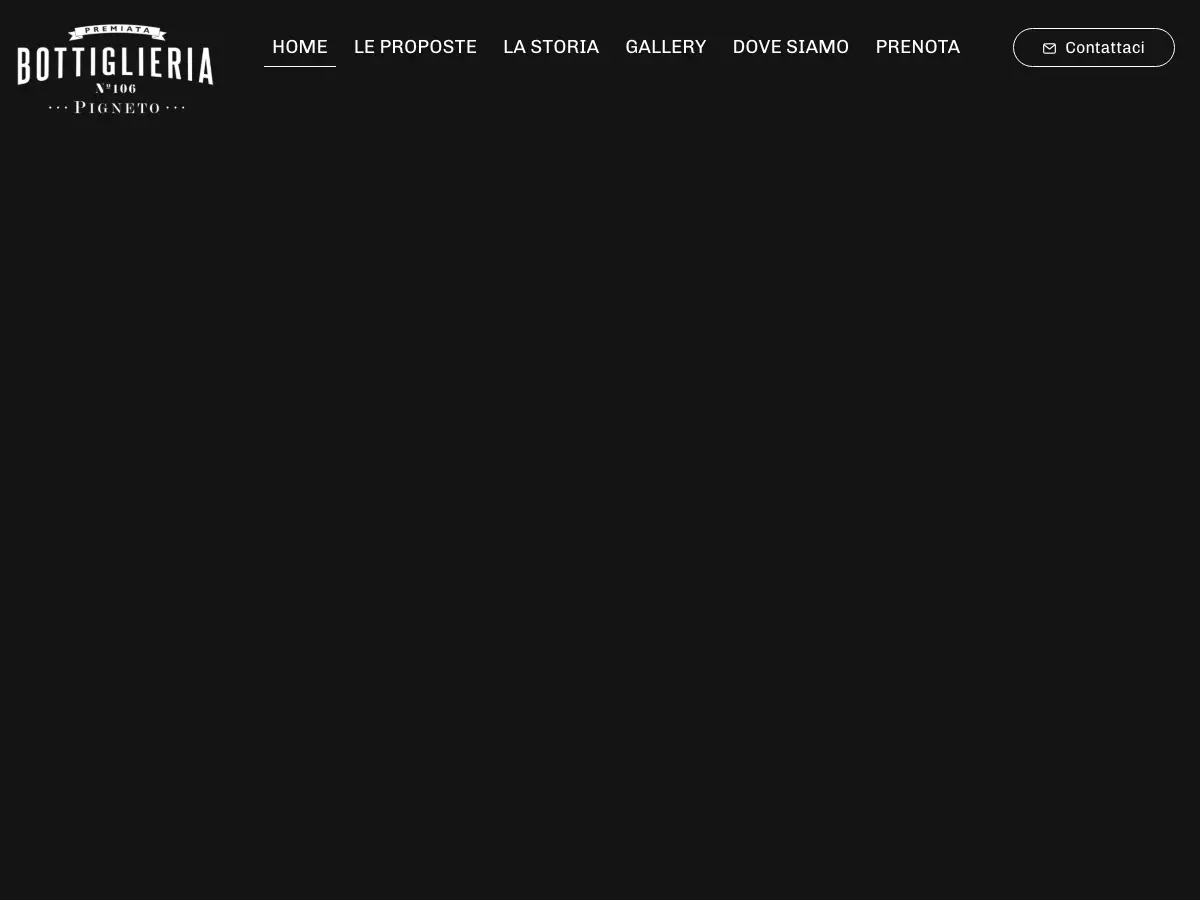 Bottiglieria Pigneto's website