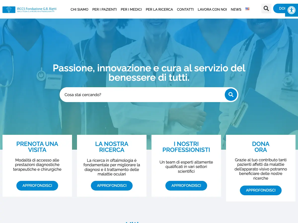 Biblioteca della Fondazione G. Bietti's website