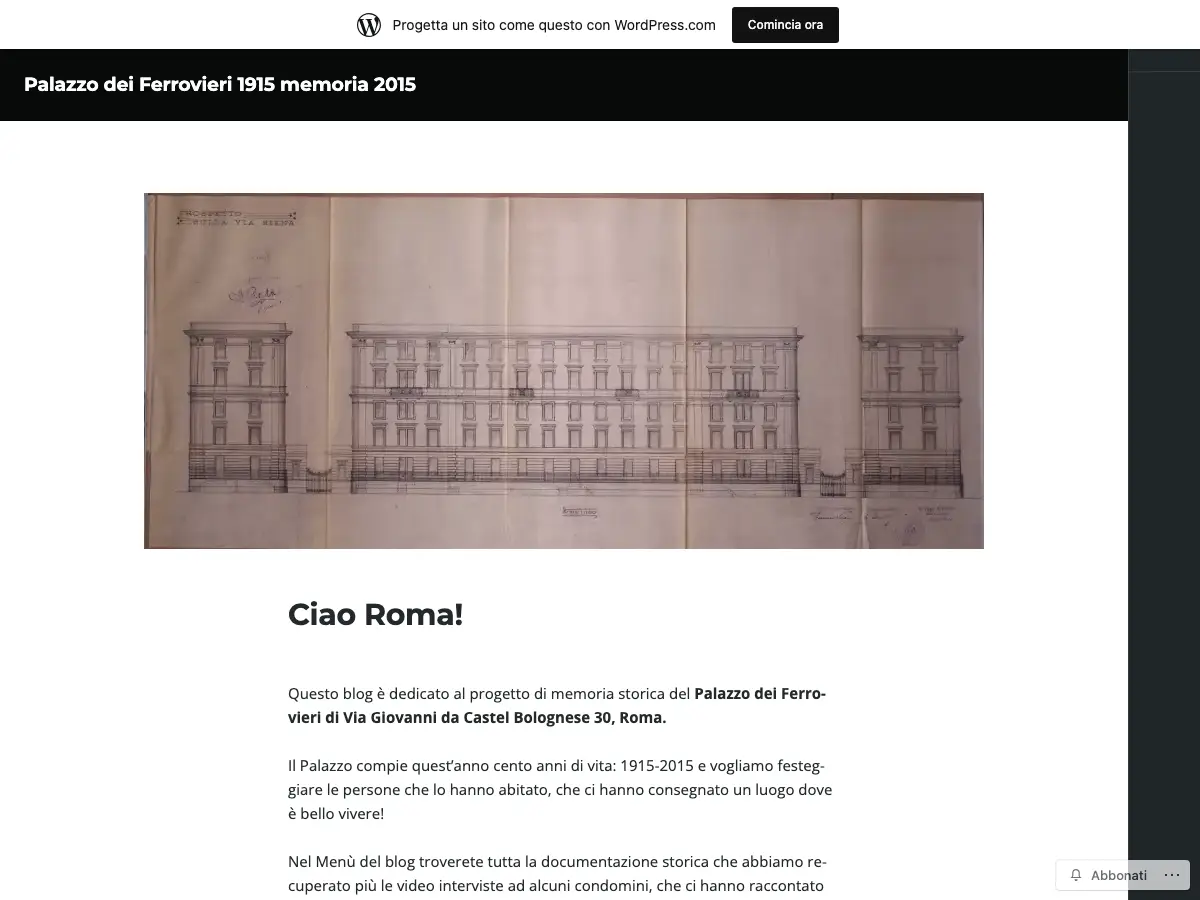 Biblioteca Condominiale al Cortile's website