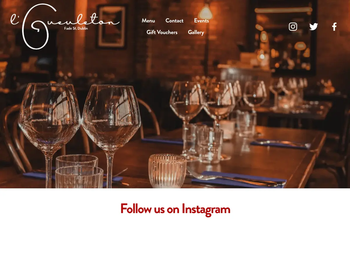 l'Gueuleton's website