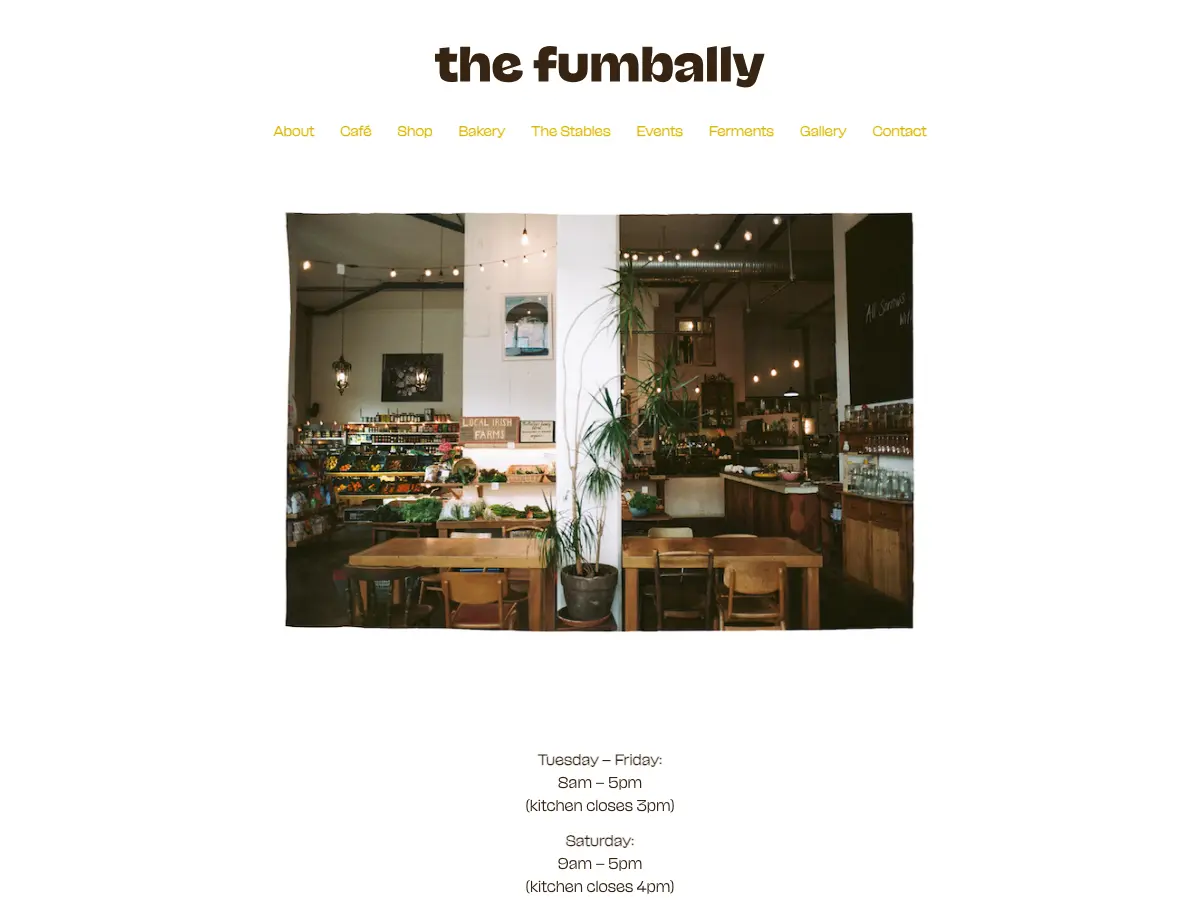 The Fumbally's website
