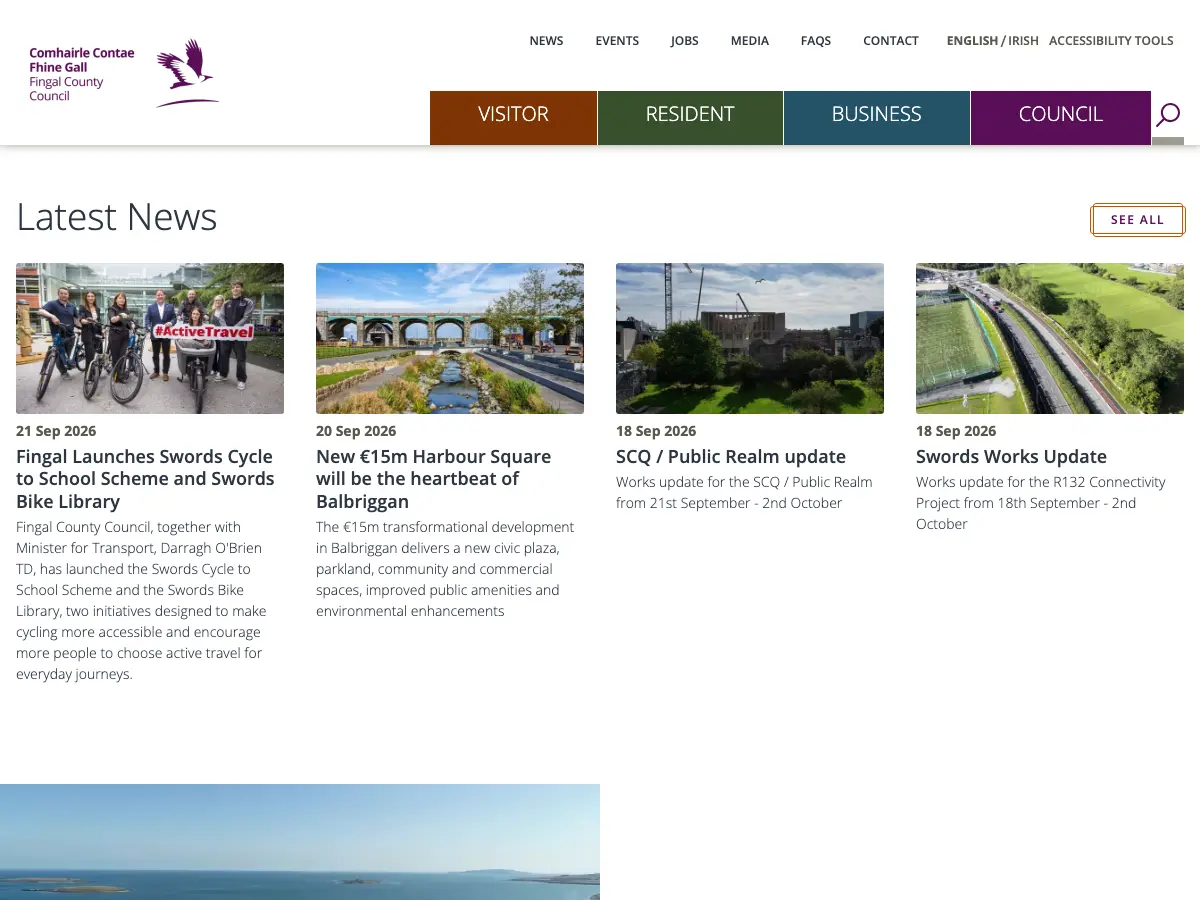 Baldoyle Library's website
