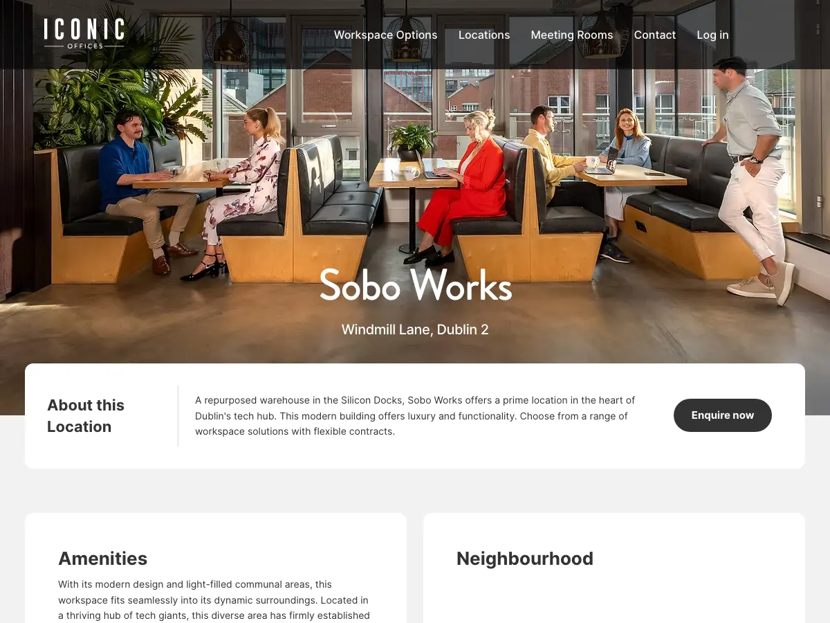 Iconic Offices - Sobo Works's website