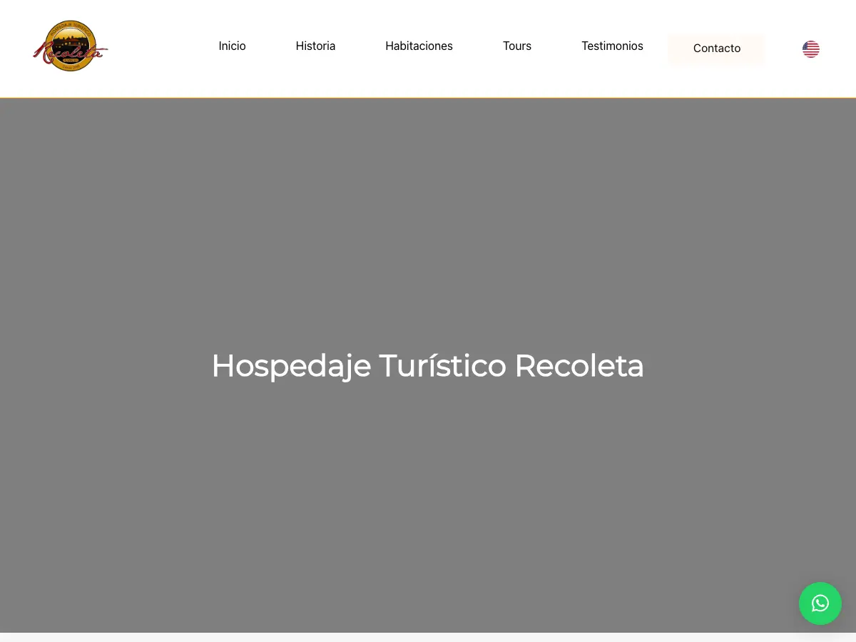 Hospedaje Turistico Recoleta's website