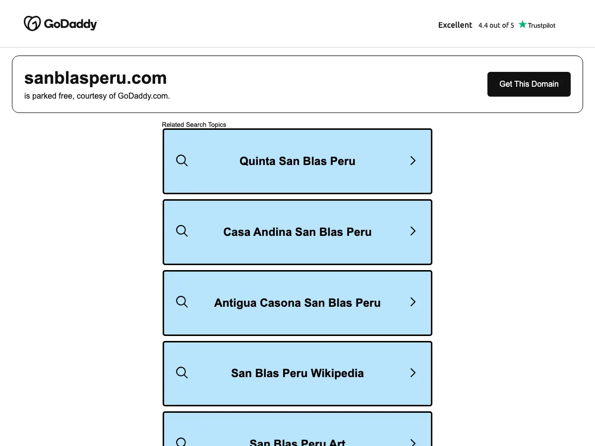 Hospedaje Turistico San Blas's website