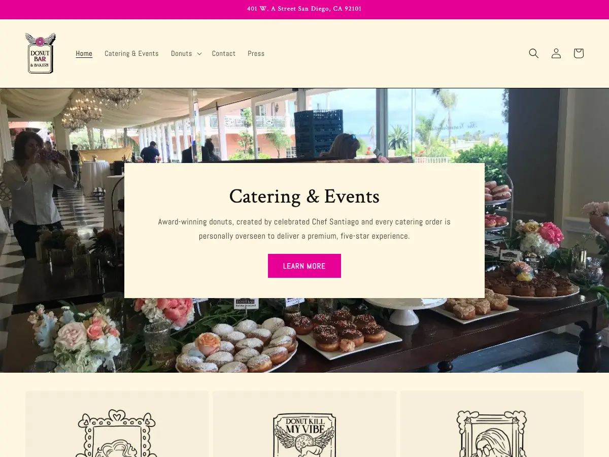 Donut Bar & Talon's website