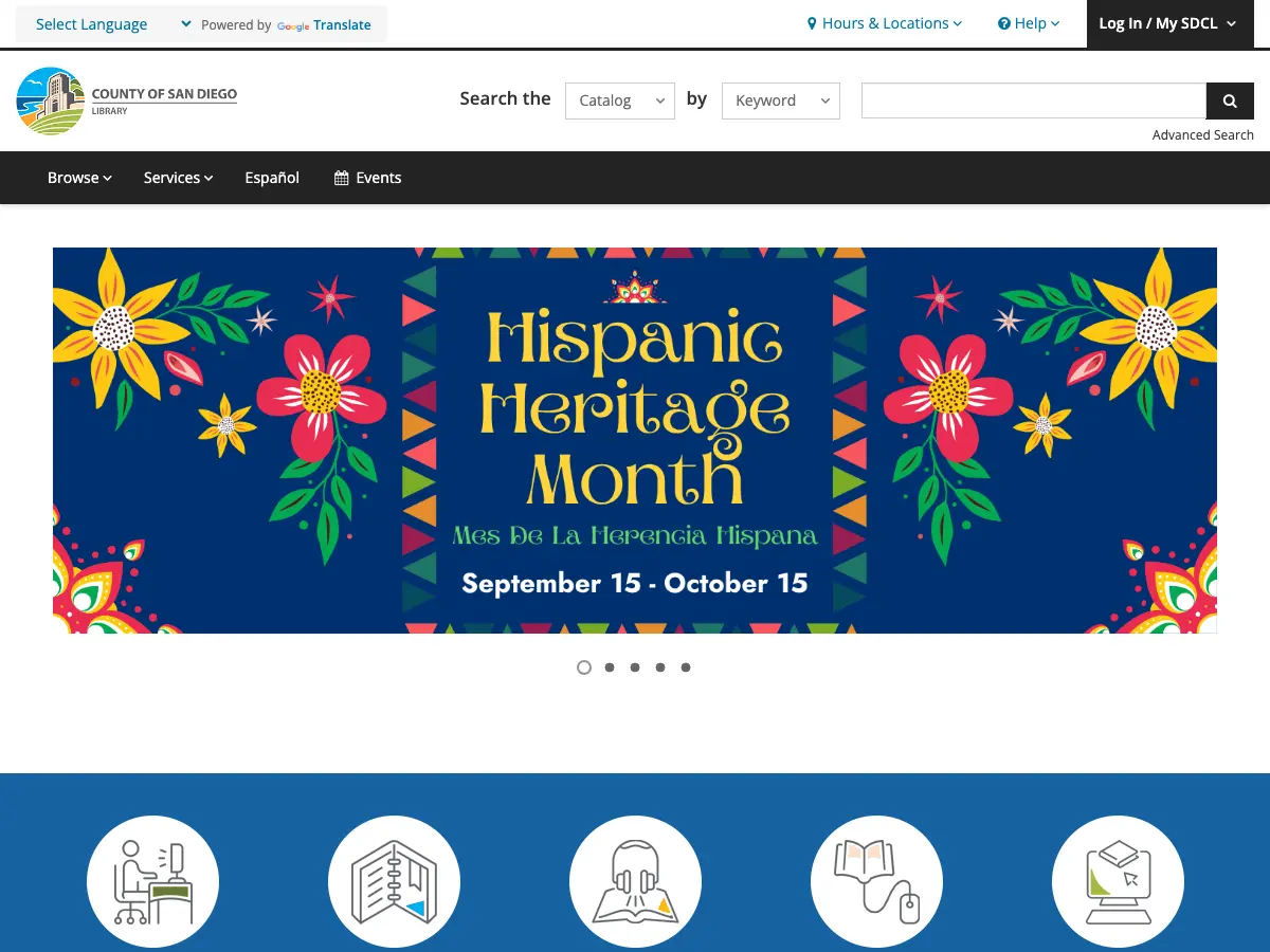 San Diego County Library – Lincoln Acres Branch's website