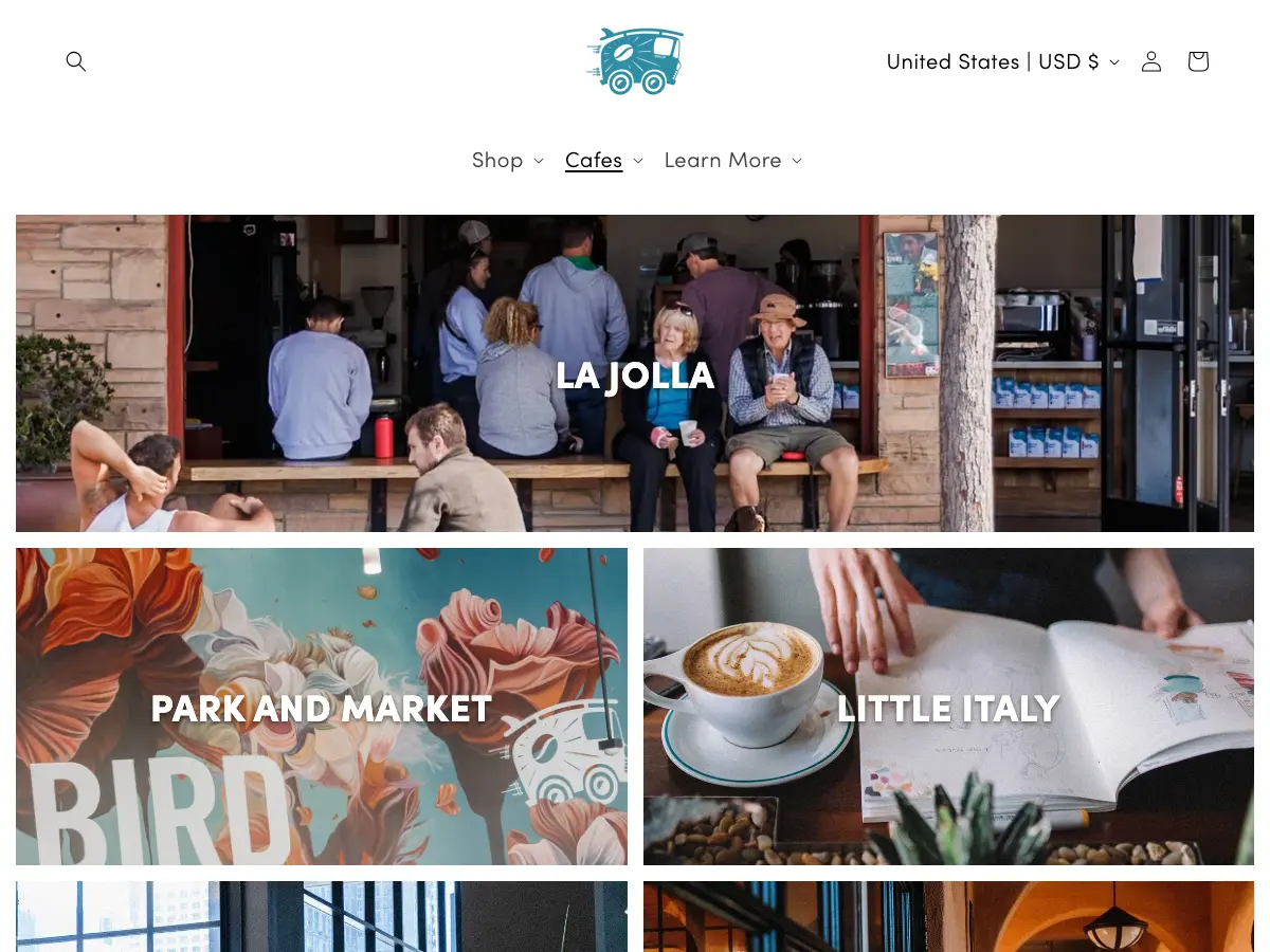 Bird Rock Coffee Roasters's website
