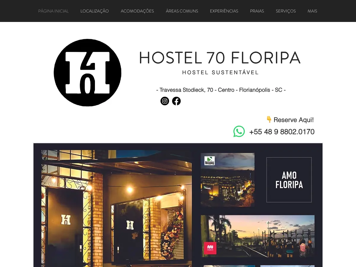 Hostel 70 Floripa's website