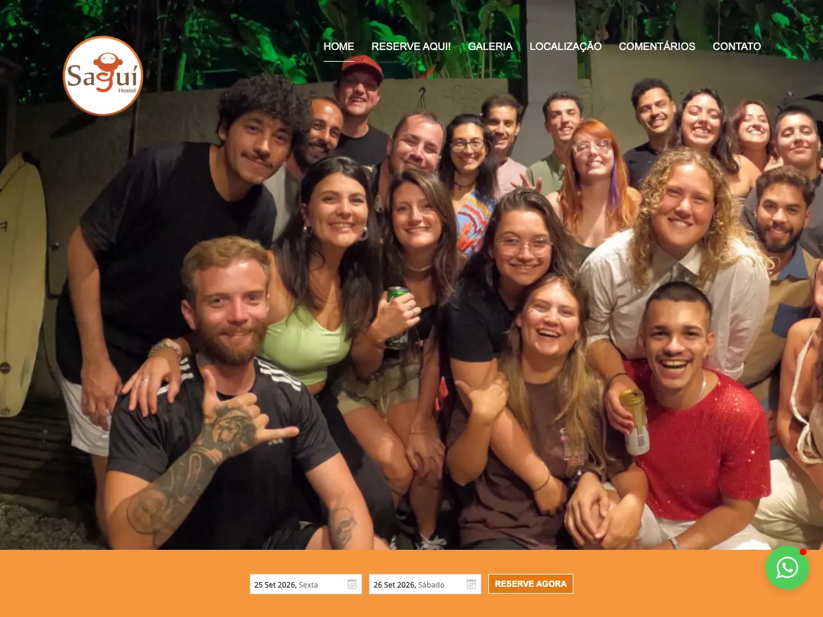 Sagui Hostel - Florianópolis's website