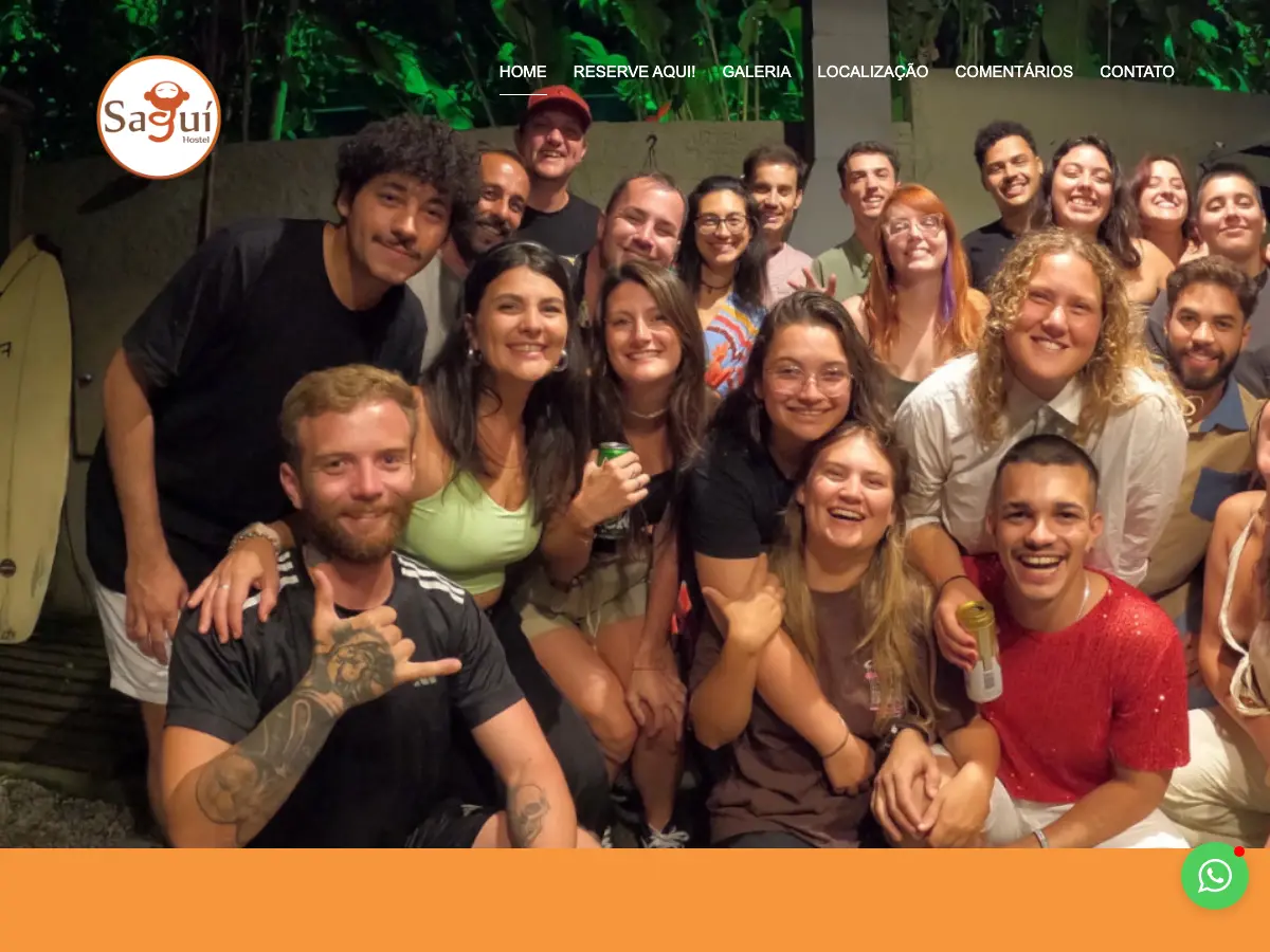 Sagui Hostel Campeche's website