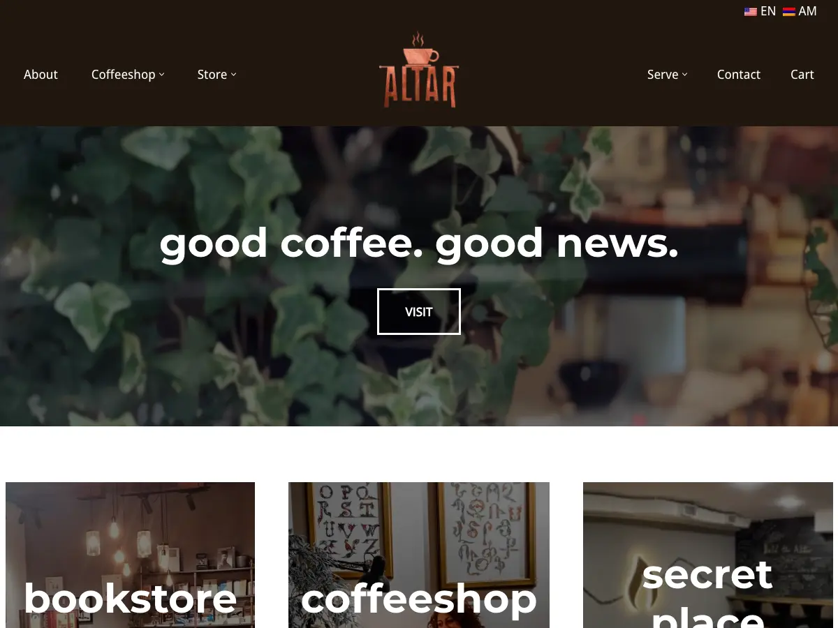 Altar's website