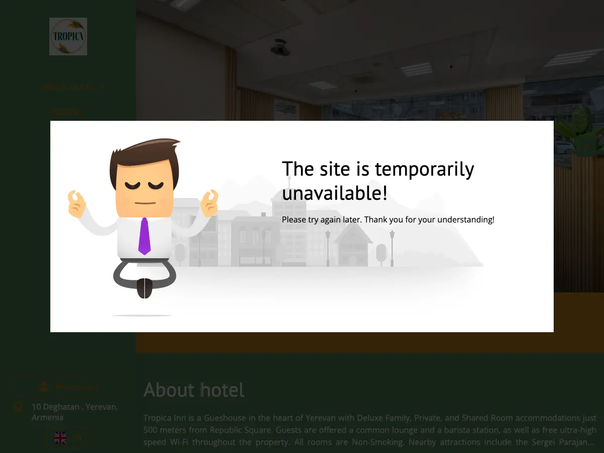 Tropica Inn's website