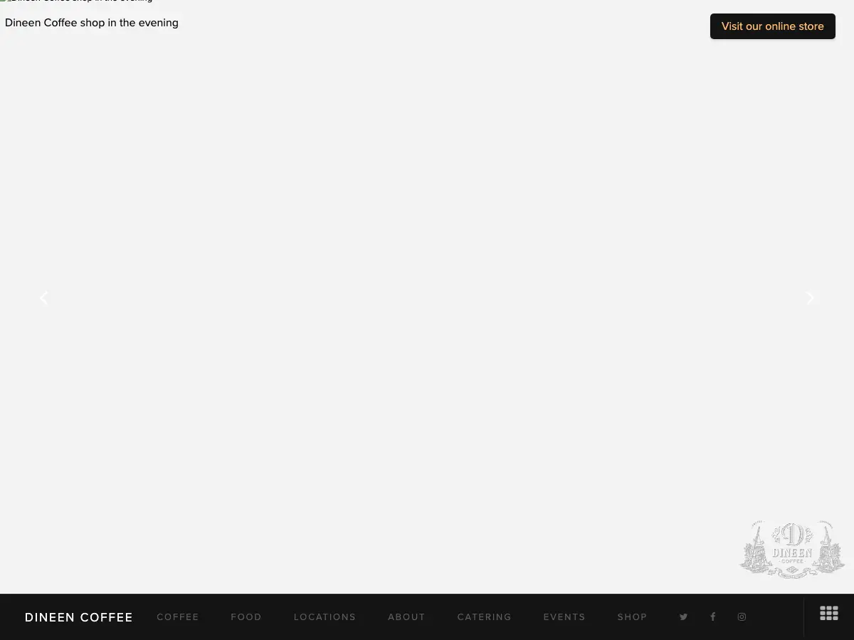 Dineen Coffee Co.'s website