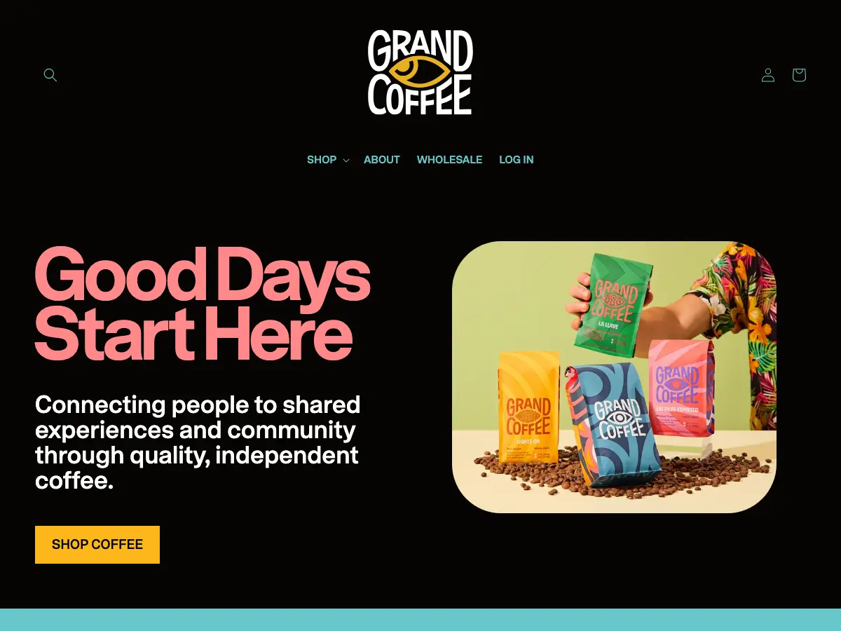 Grand Coffee's website