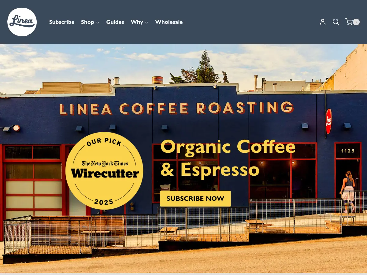 Linea Caffe's website