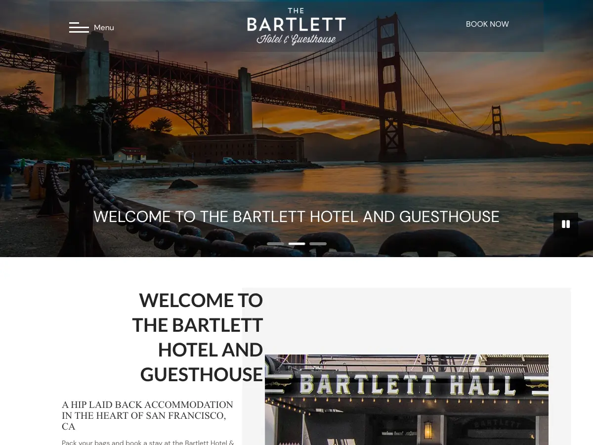 The Bartlett Hotel and Guesthouse's website