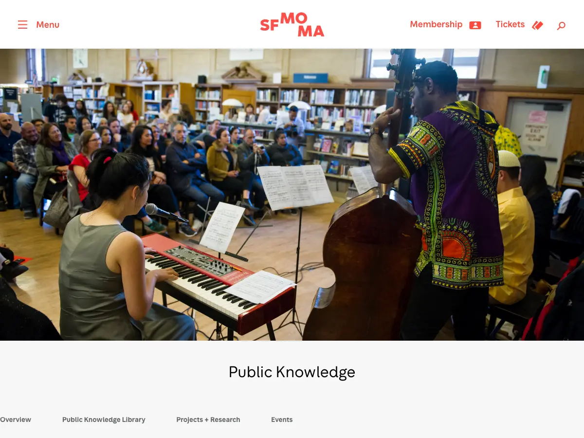 Public Knowledge Library's website