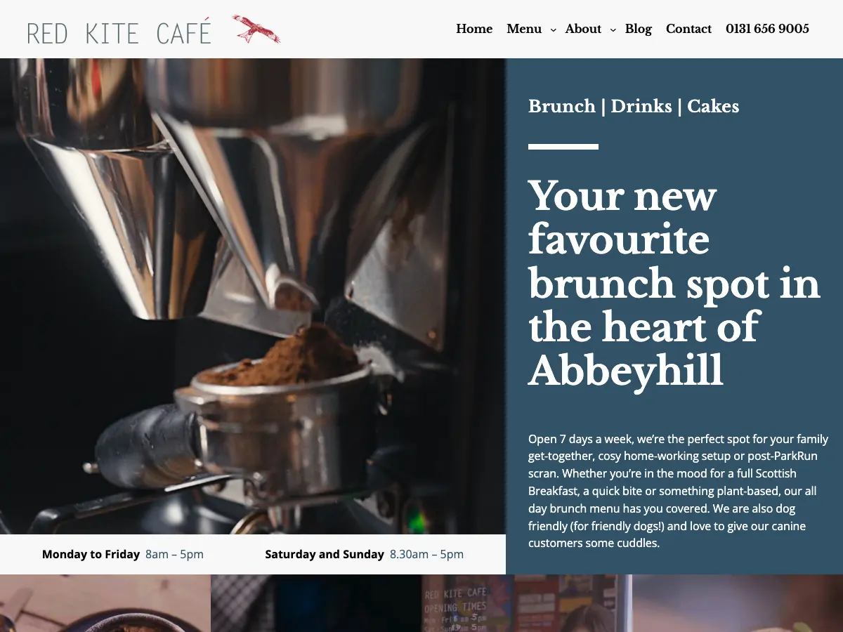 Red Kite Café's website