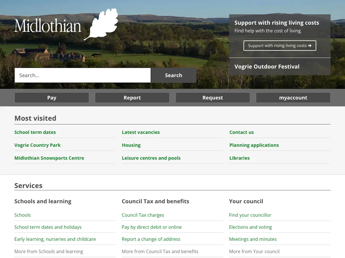 Dalkeith Library's website