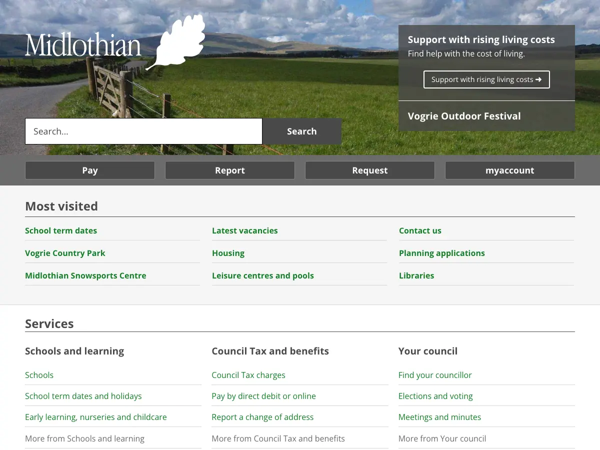 Danderhall Library's website
