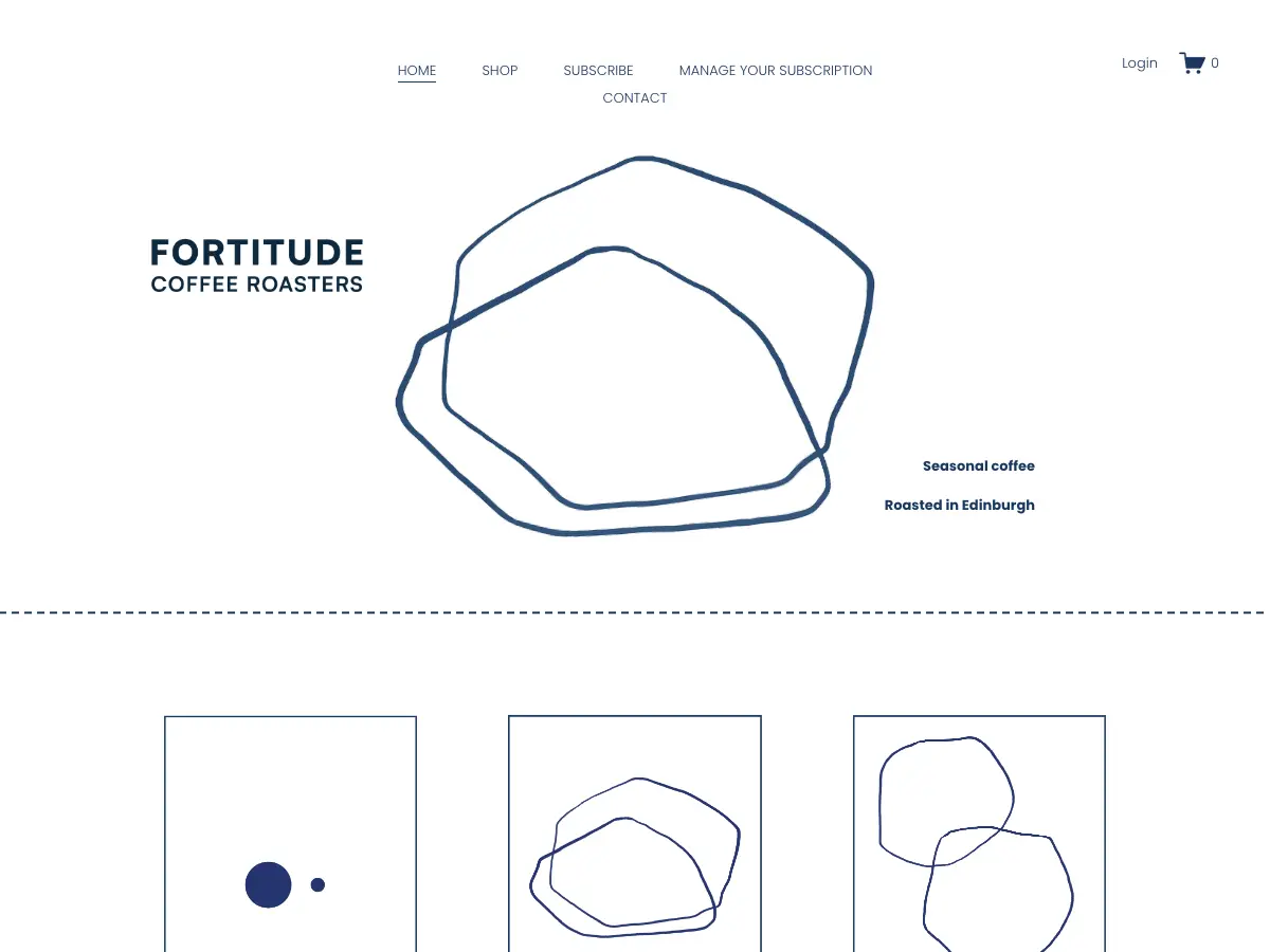 Fortitude Coffee's website