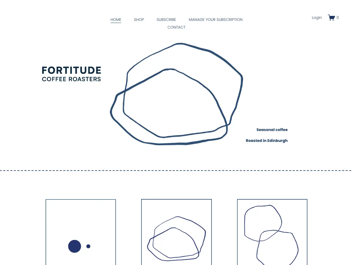 Fortitude Coffee's website