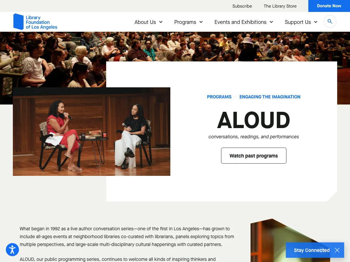 Central Library Mark Taper Auditorium's website