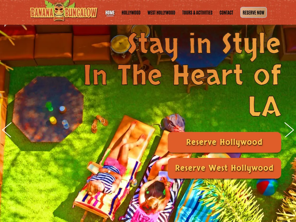 Banana Bungalow West Hollywood Hotel & Hostel's website