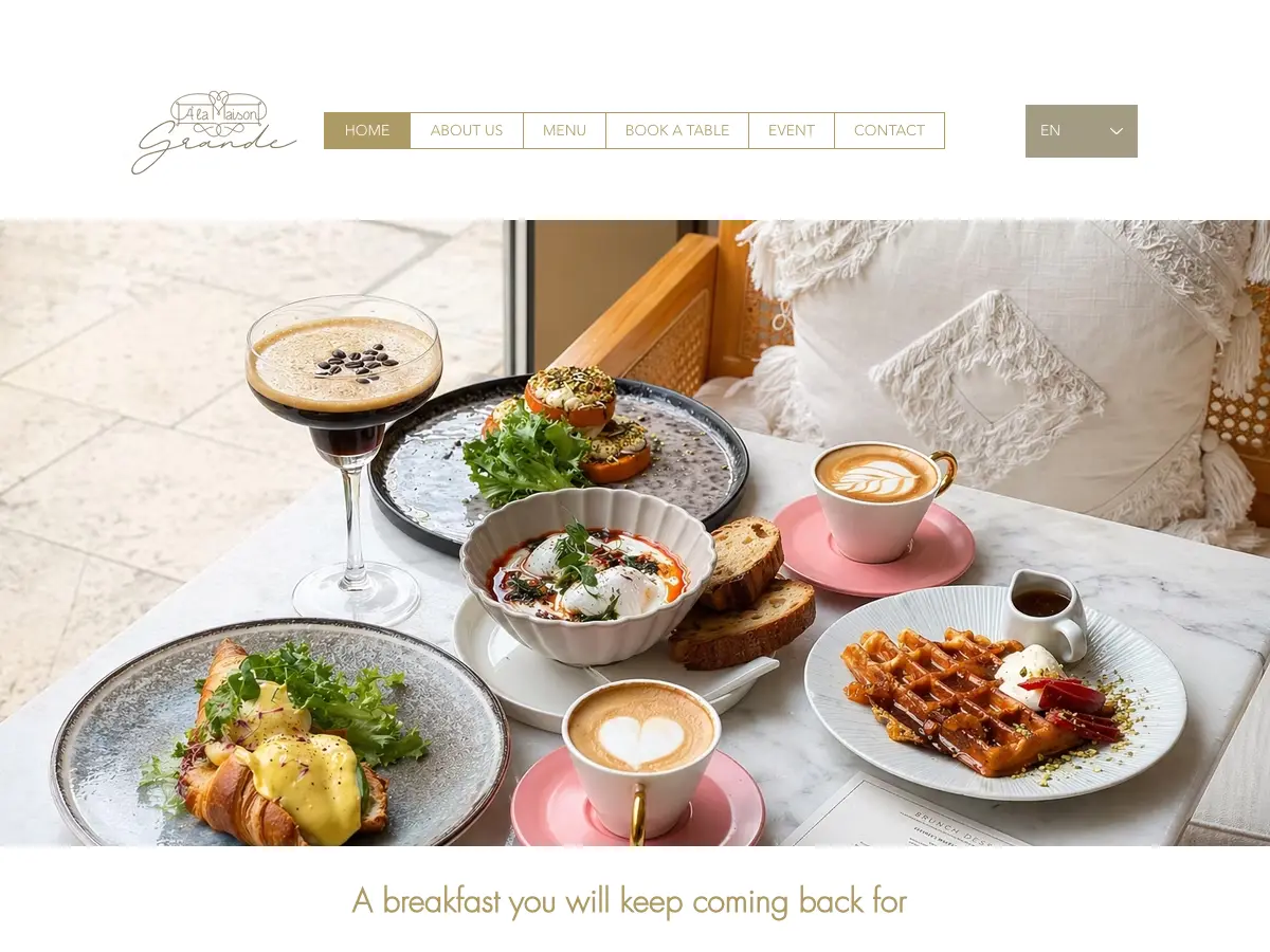 Á la Maison's website