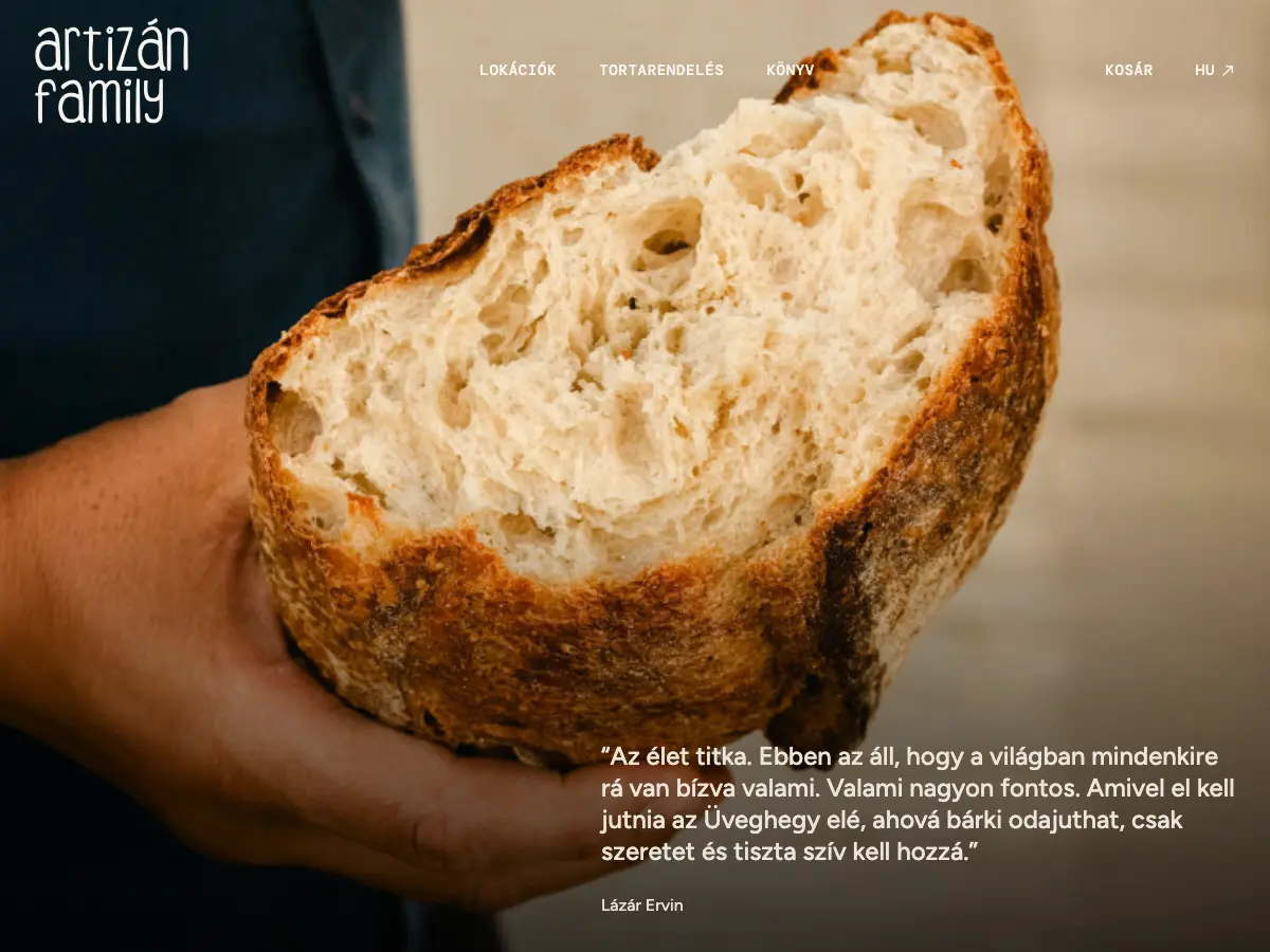 Artizán's website