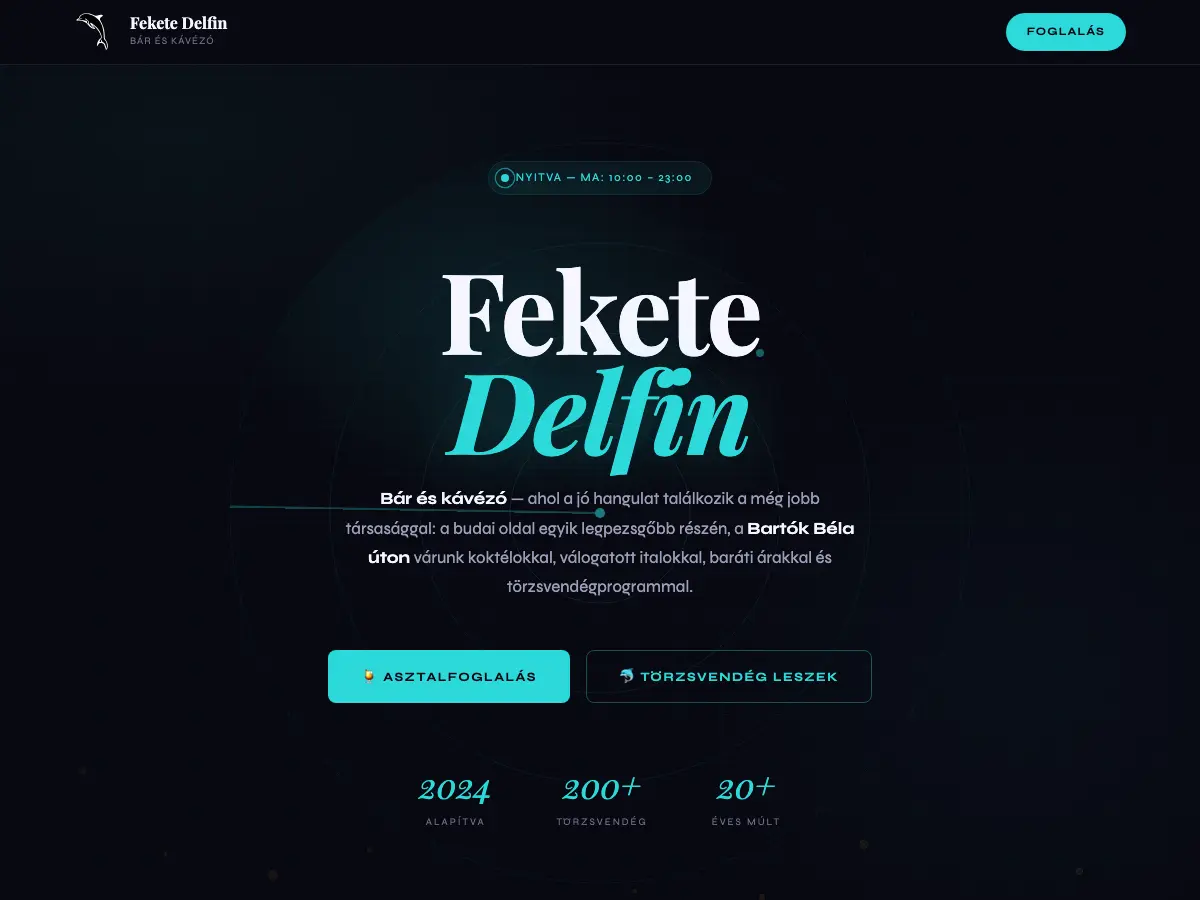 Fekete Delfin's website