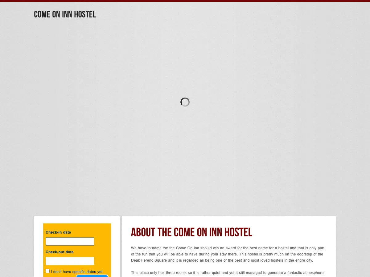 Come On Inn's website