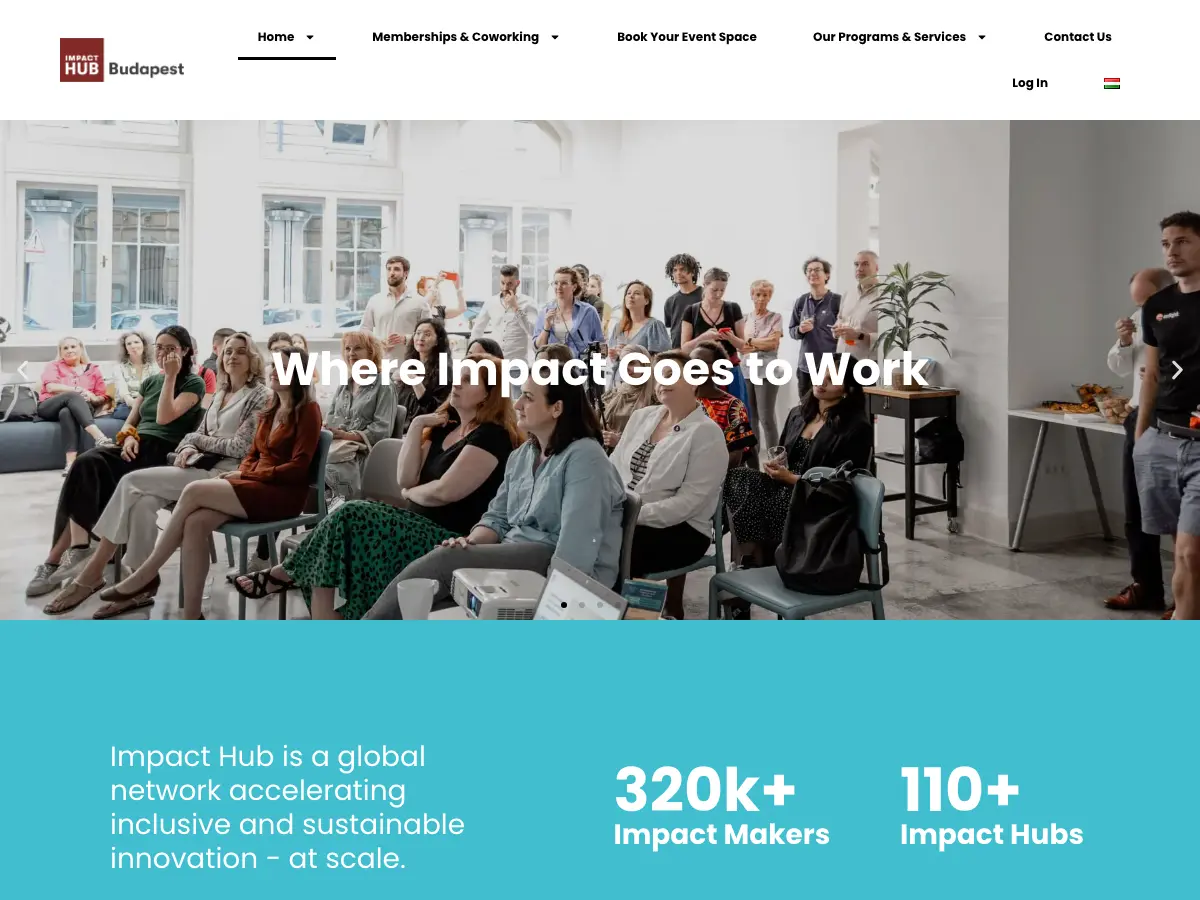 Impact Hub's website