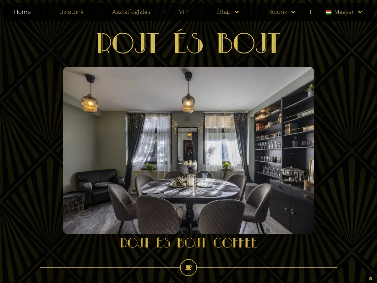 Rojt és Bojt Coffee's website