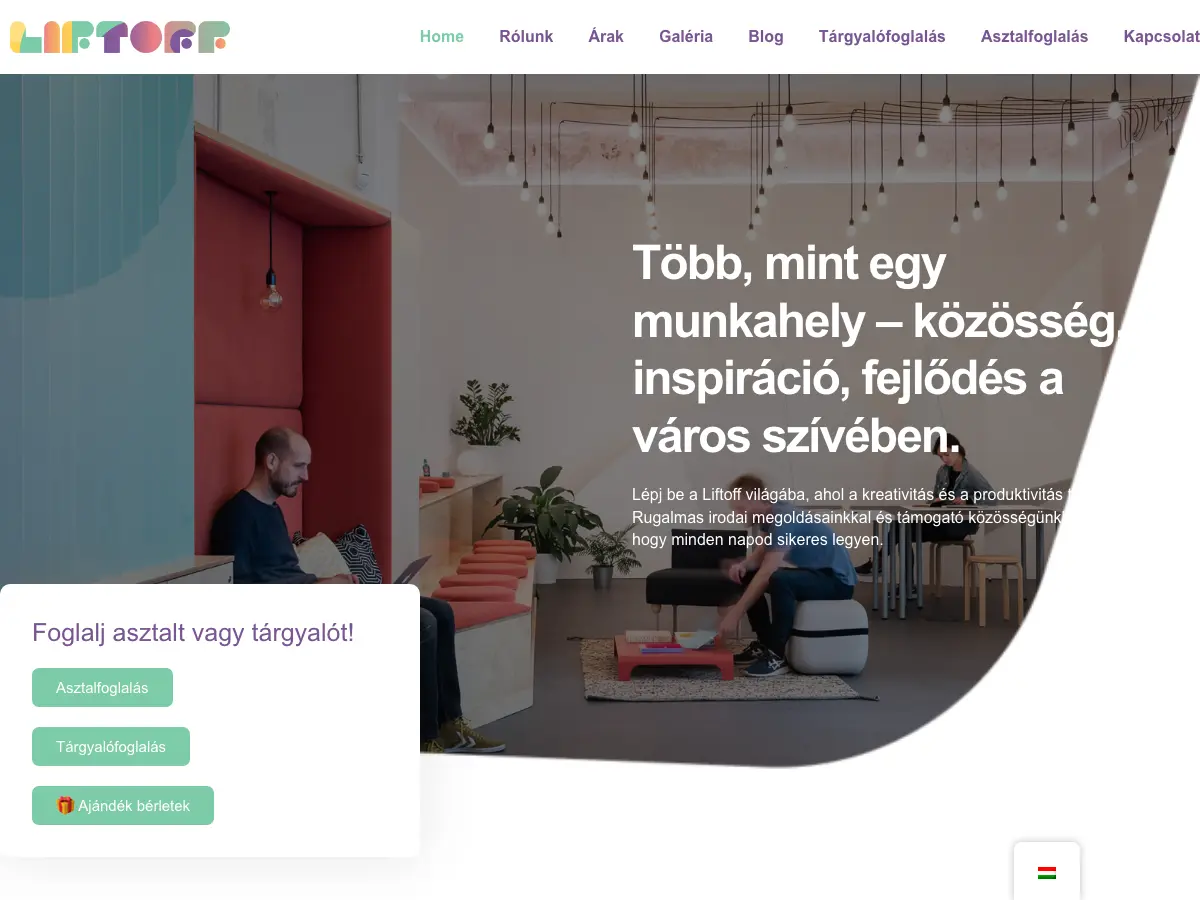 Liftoff's website