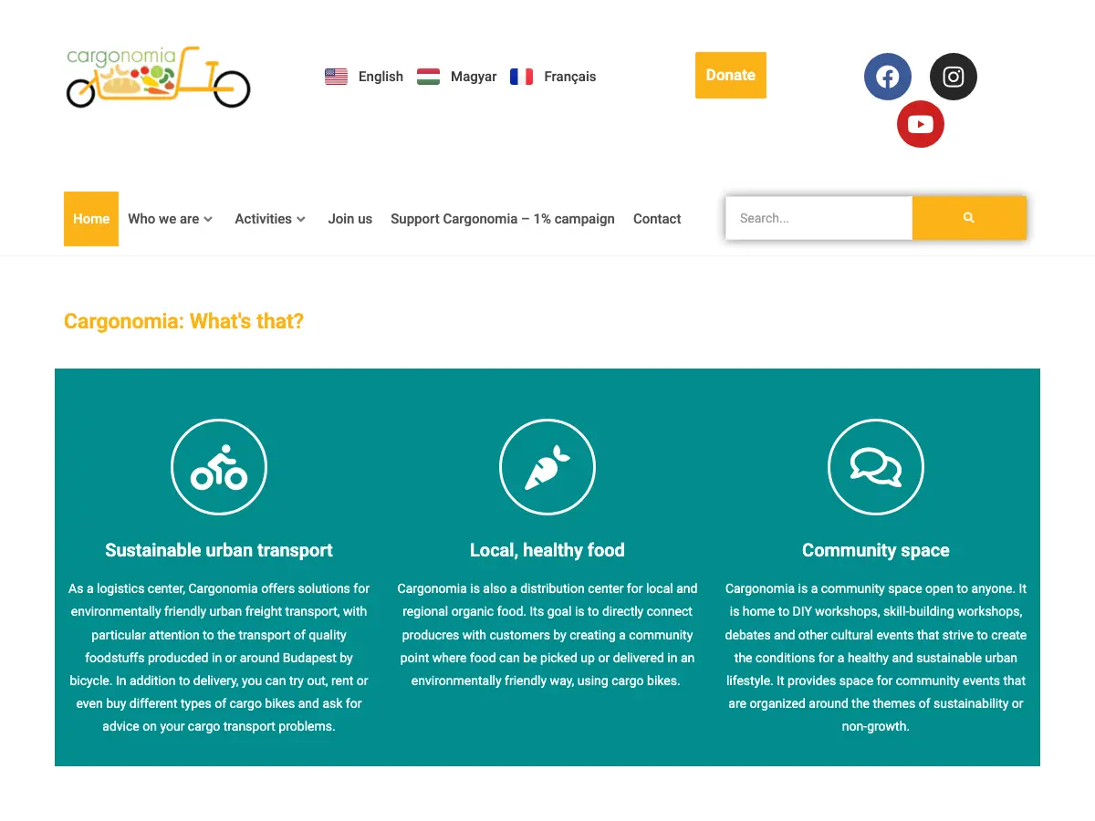 Cargonomia's website