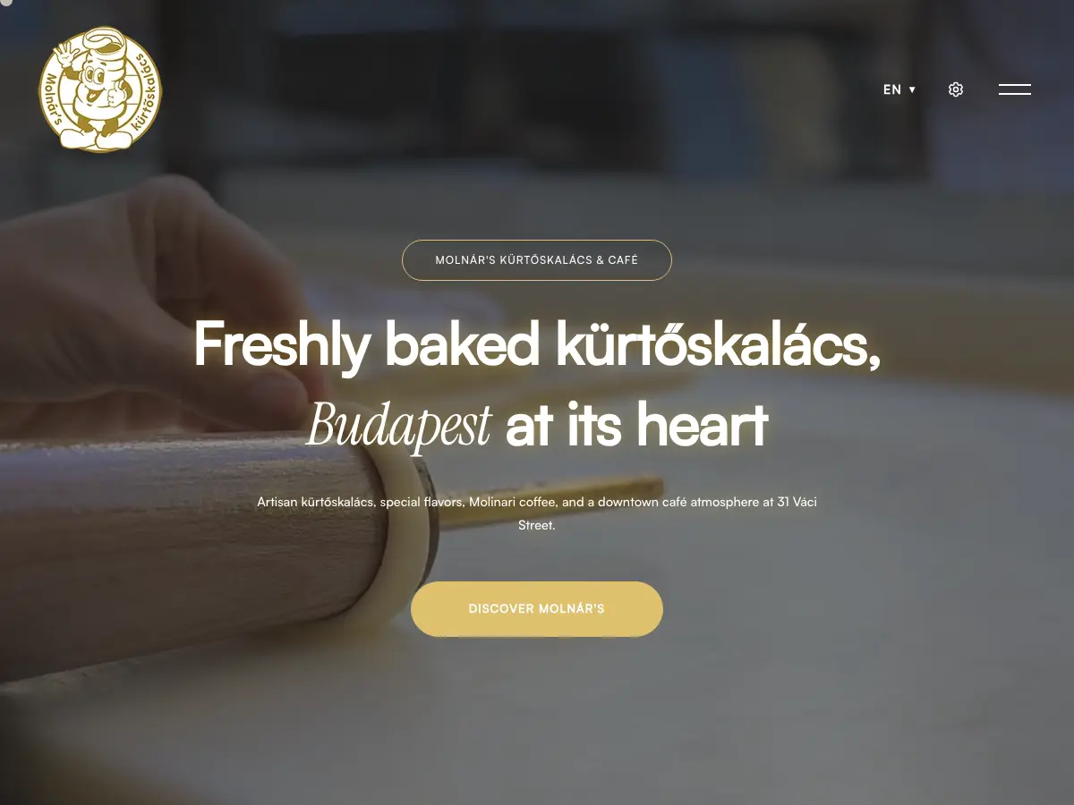 Molnár's kürtőskalács's website