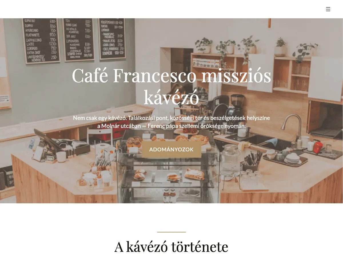 Café Francesco's website