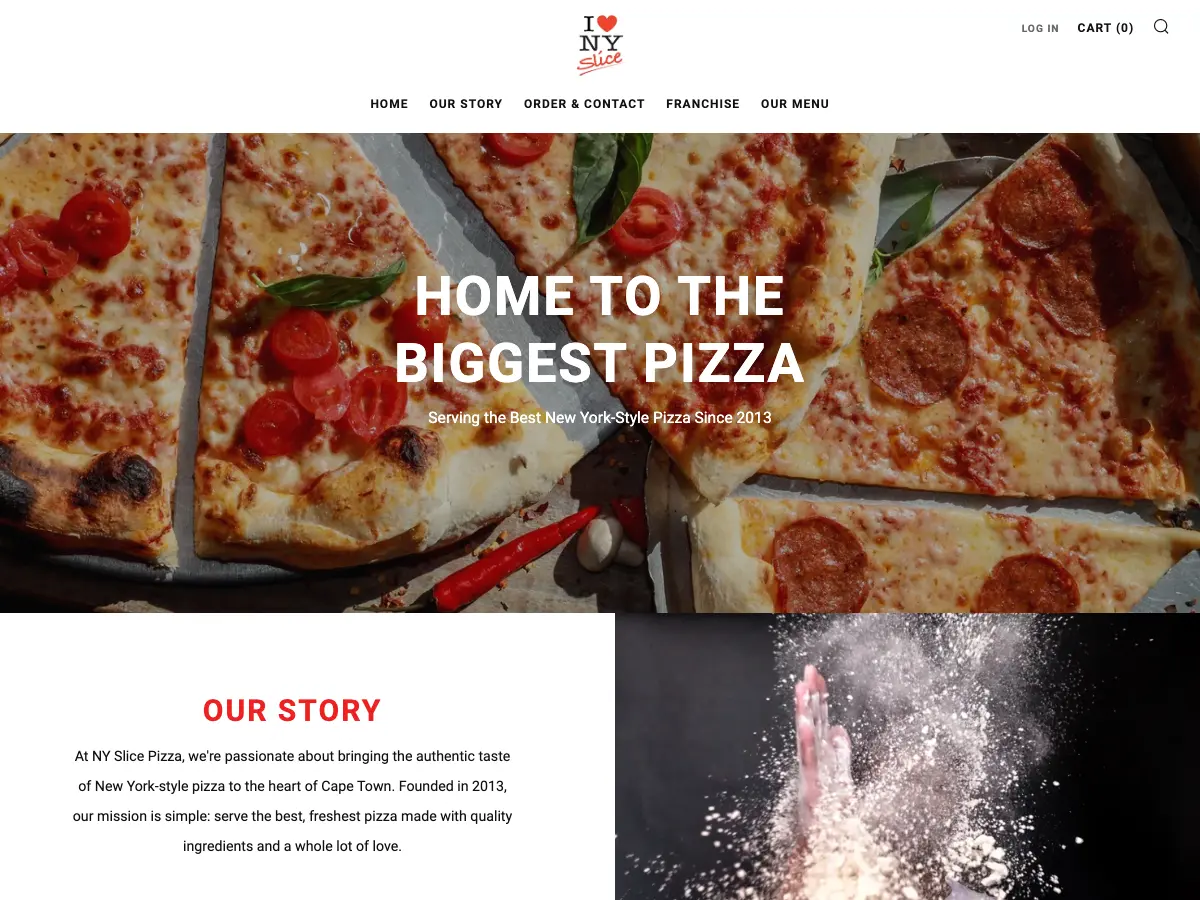NY Slice's website