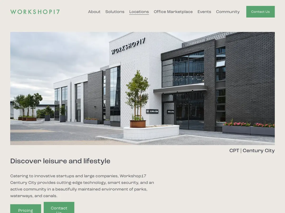 Workshop17's website