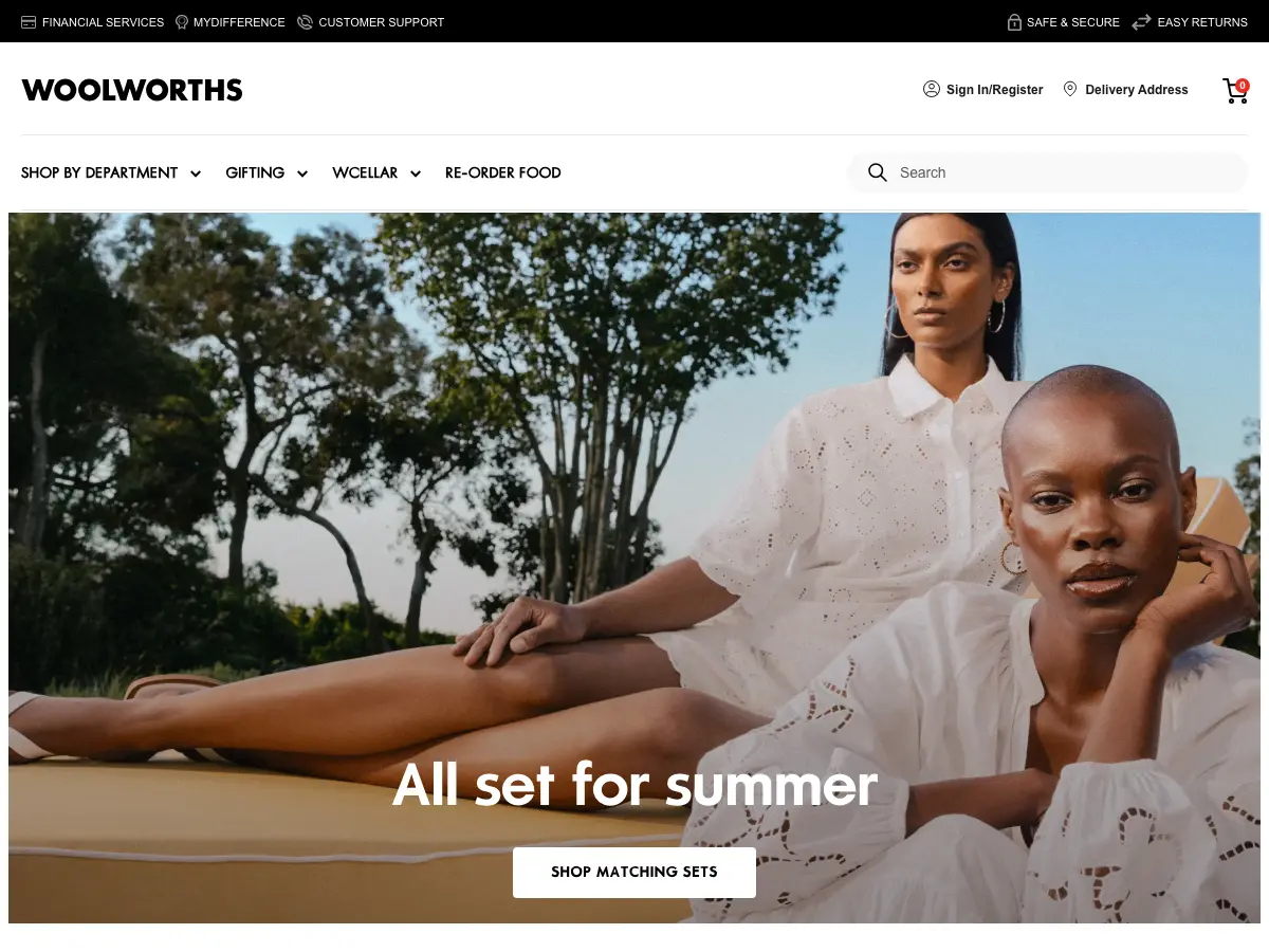 Woolworths Now Now CTC's website