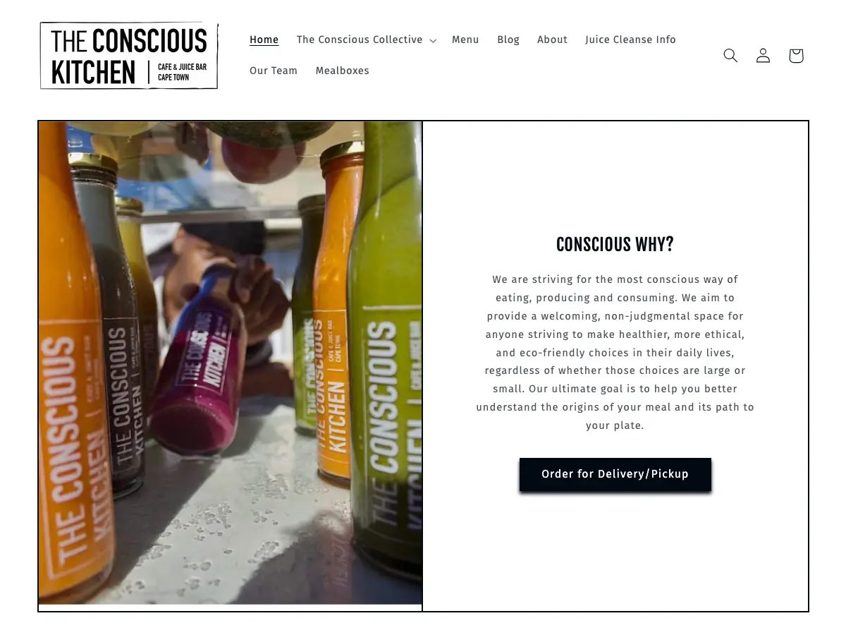 The Conscious Kitchen's website