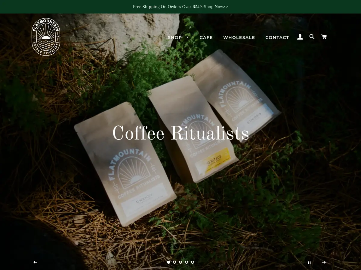 Flat Mountain Coffee Ritualist's website