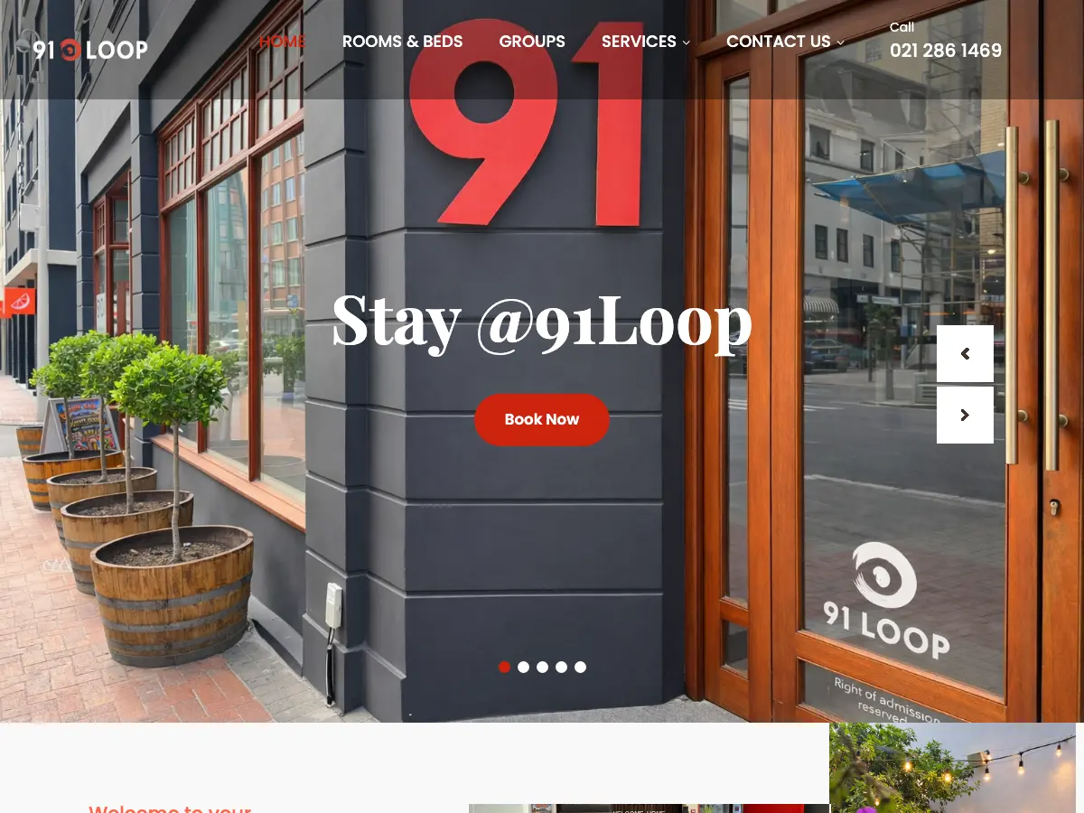 91 Loop Boutique Hostel's website