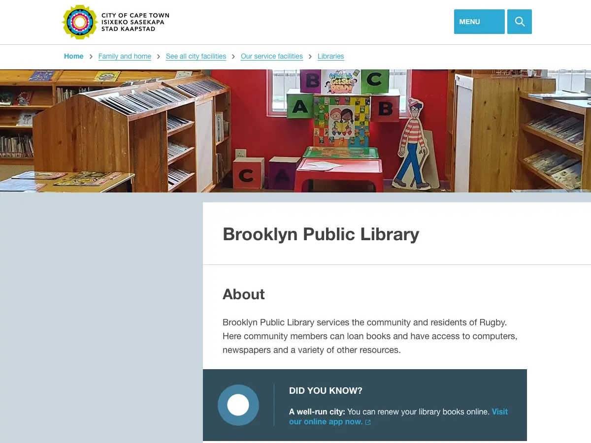 Brooklyn Public Library's website