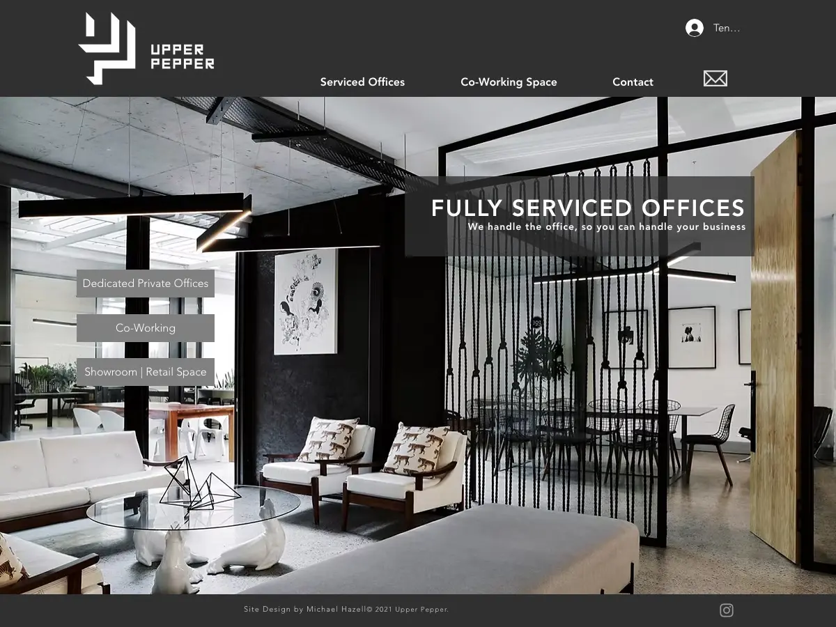 Upper Pepper Workspace's website