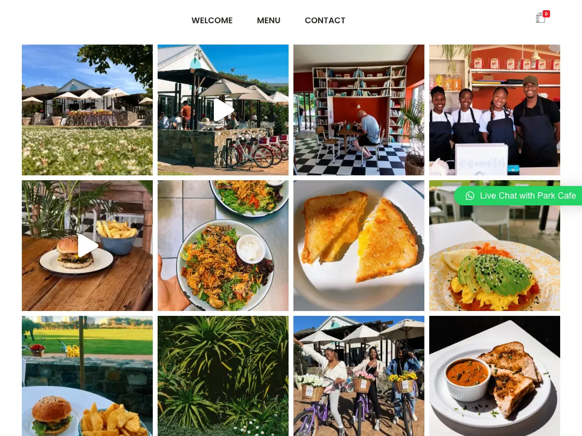Park Café's website